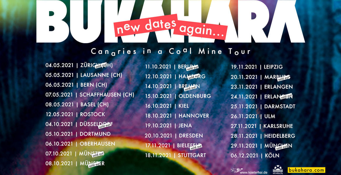 Tickets Bukahara, LIVE 2021 in Köln